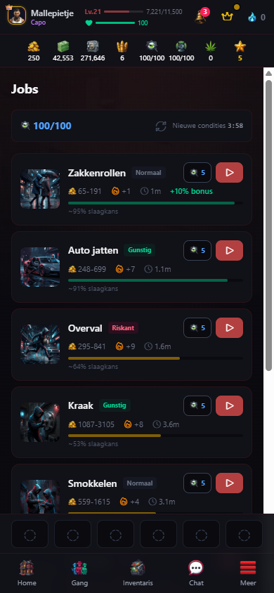 Klussen pagina